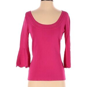 Alexia Admor Women Neon Pink 3/4 Sleeve Top
